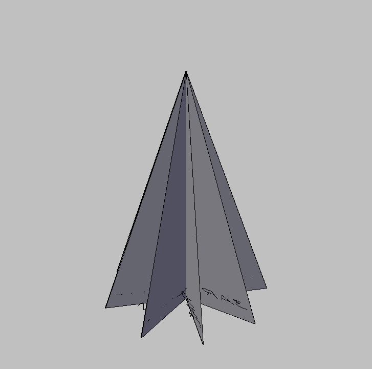 Bloque Autocad Vista de Árbol Pino 21 en 3D